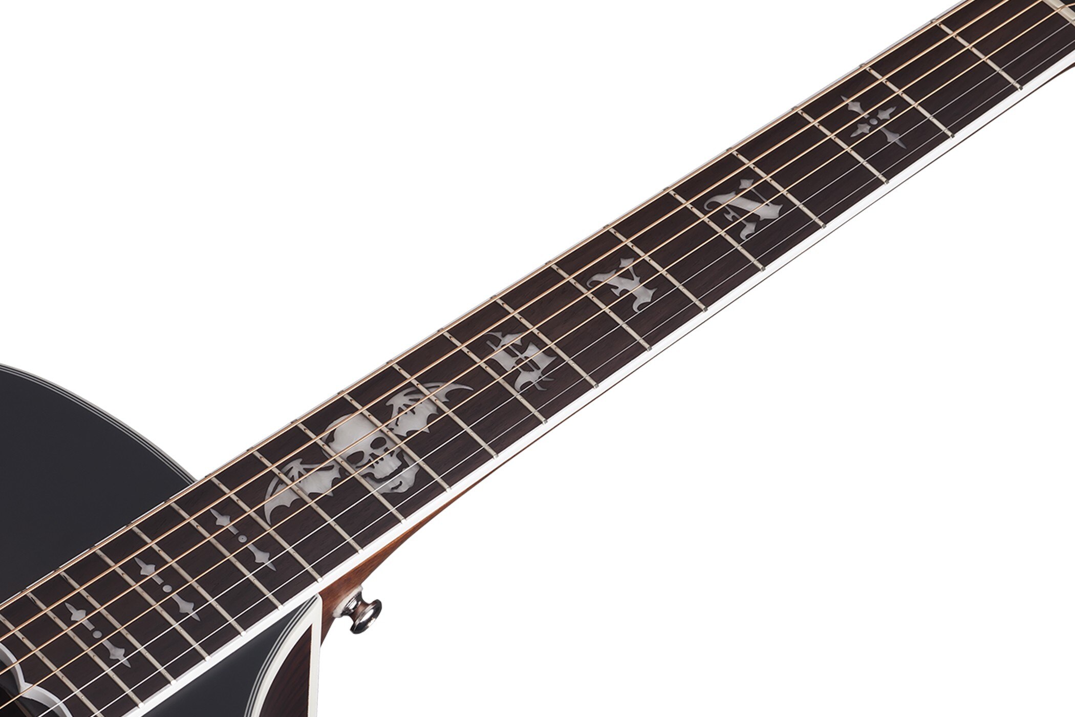 Schecter Synyster Gates Syn Ga Sc Signature Grand Auditorium Cw Epicea Palissandre Rw - Trans Black Burst Satin - Guitarra folk - Variation 4