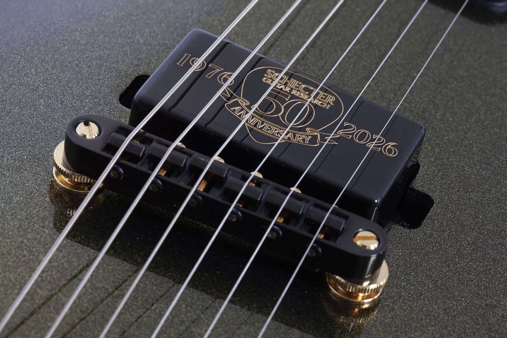 Schecter Tempest 50th Ann. 2h Ht Eb - 50th Gold Burst - Guitarra electrica metalica - Variation 5