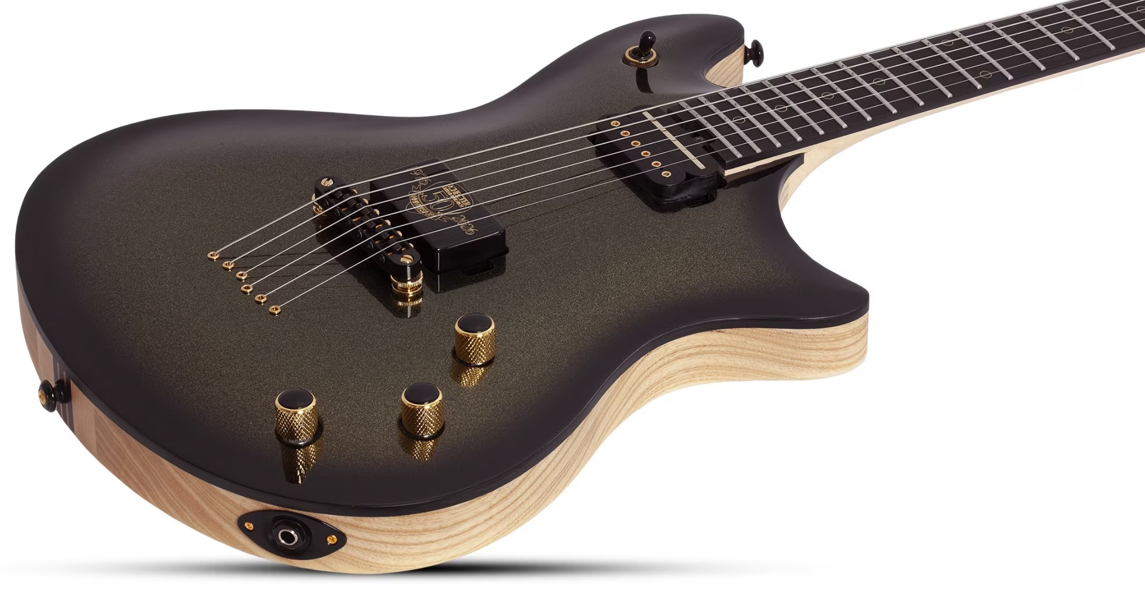 Schecter Tempest 50th Ann. Lh Gaucher 2h Ht Eb - 50th Gold Burst - Guitarra electrica metalica - Variation 2