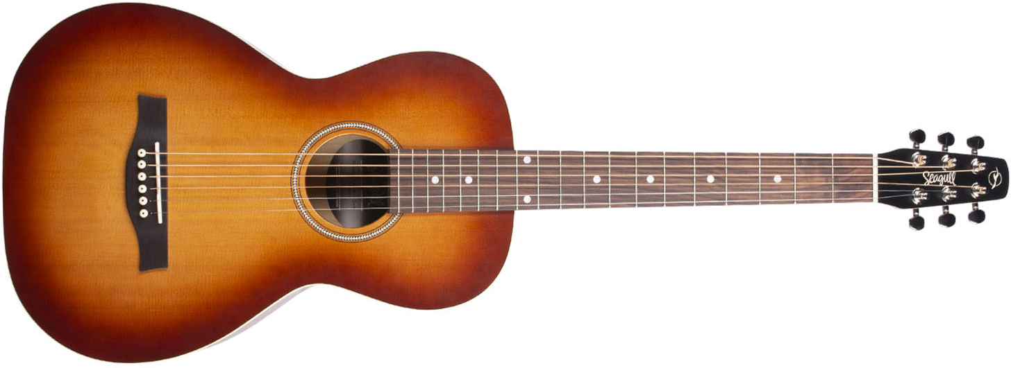 Seagull Entourage Grand Parlor Shsc Cedre Merisier Rw - Rustic Burst - Guitarra folk - Main picture