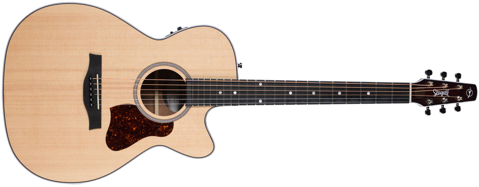 Seagull Maritime Sws Ch Cw Presys Concert Hall Epicea Acajou Ric - Natural Semi Gloss - Guitarra folk - Main picture