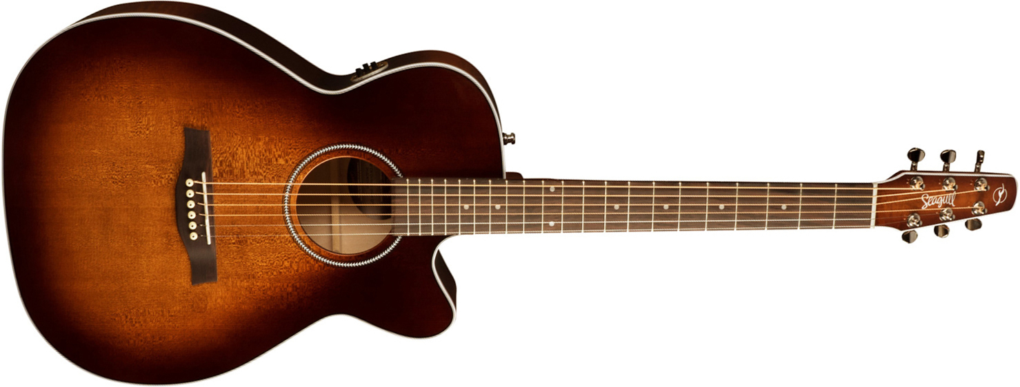 Seagull Performer Concert Hall Cw Epicea Erable Rw Qit +housse - Hg Burnt Umber - Guitarra electro acustica - Main picture
