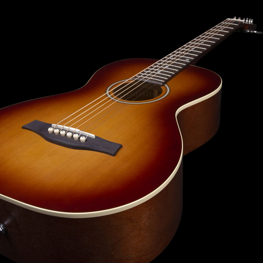 Seagull Entourage Grand Parlor Shsc Cedre Merisier Rw - Rustic Burst - Guitarra folk - Variation 2
