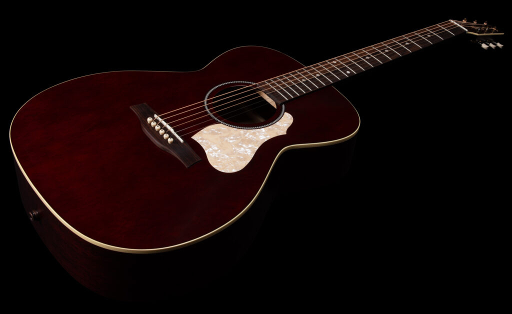 Seagull M6 Ch Eq Ltd Concert Hall Cedre Acajou Rw +housse - Ruby Red Gloss Top - Guitarra folk - Variation 1