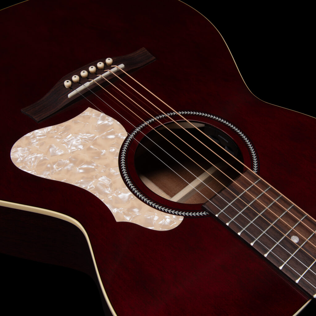 Seagull M6 Ch Eq Ltd Concert Hall Cedre Acajou Rw +housse - Ruby Red Gloss Top - Guitarra folk - Variation 2