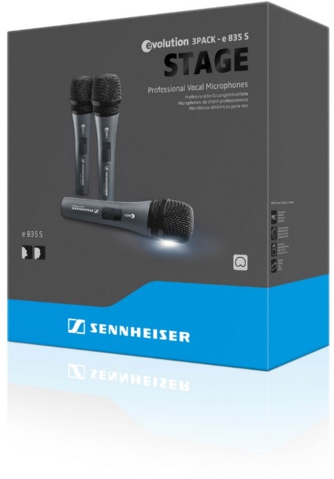 Sennheiser 3-pack E835-s - Set de micrófonos con cables - Main picture