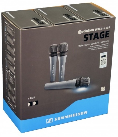 Sennheiser Kit 3 Micros E835 - - Set de micrófonos con cables - Main picture