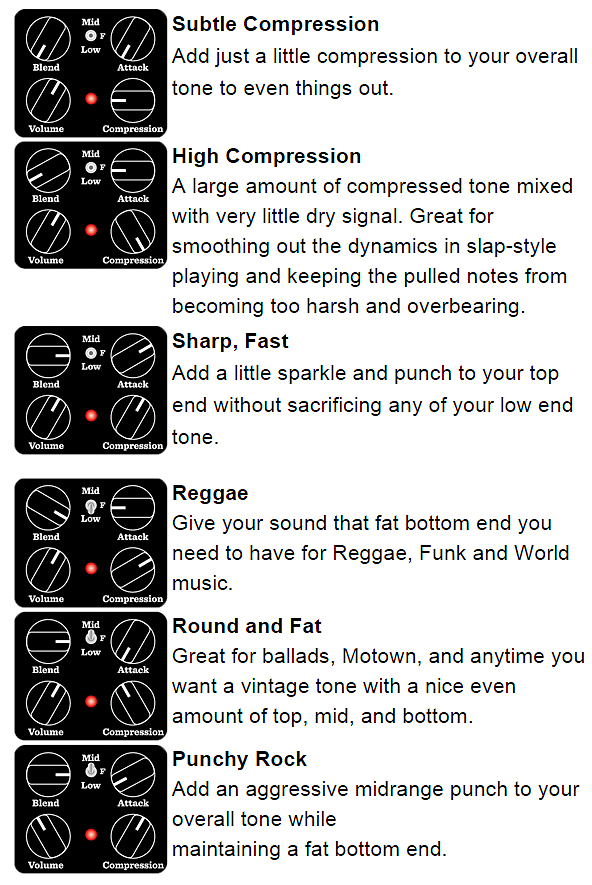 Seymour Duncan Studio Bass - Pedal compresor / sustain / noise gate - Variation 3