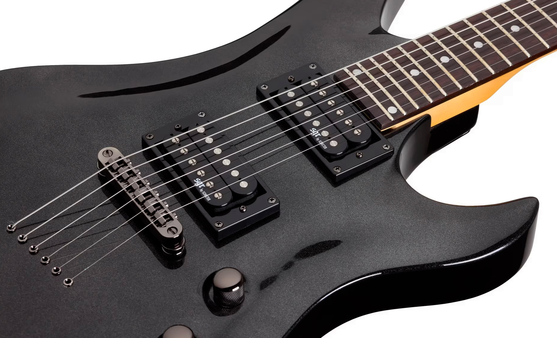 Sgr By Schecter Avenger 2h Ht Rw - Metallic Black - Guitarra electrica metalica - Variation 2