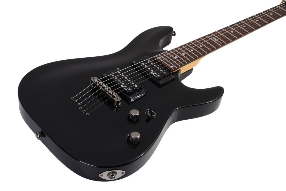 parásito Si Nominación Guitarra eléctrica de cuerpo sólido Sgr by schecter C-1 - gloss black negro