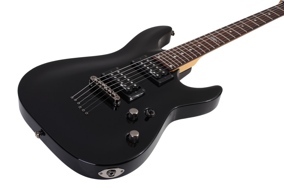 Sgr By Schecter C-1 Hh Ht Rw - Gloss Black - Guitarra eléctrica con forma de str. - Variation 1