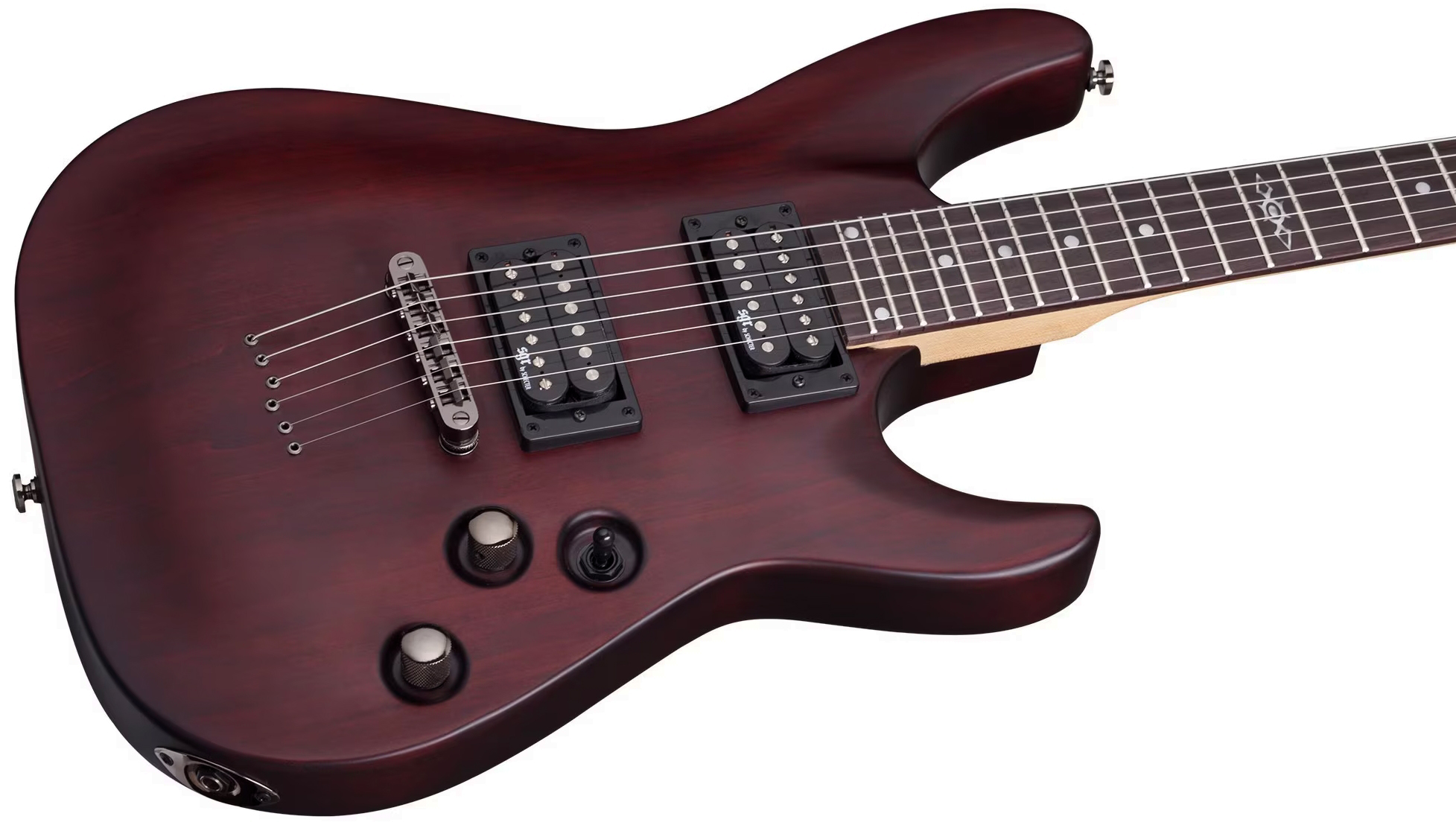 Sgr By Schecter C1 2h Ht Rw - Walnut Satin - Guitarra electrica metalica - Variation 1