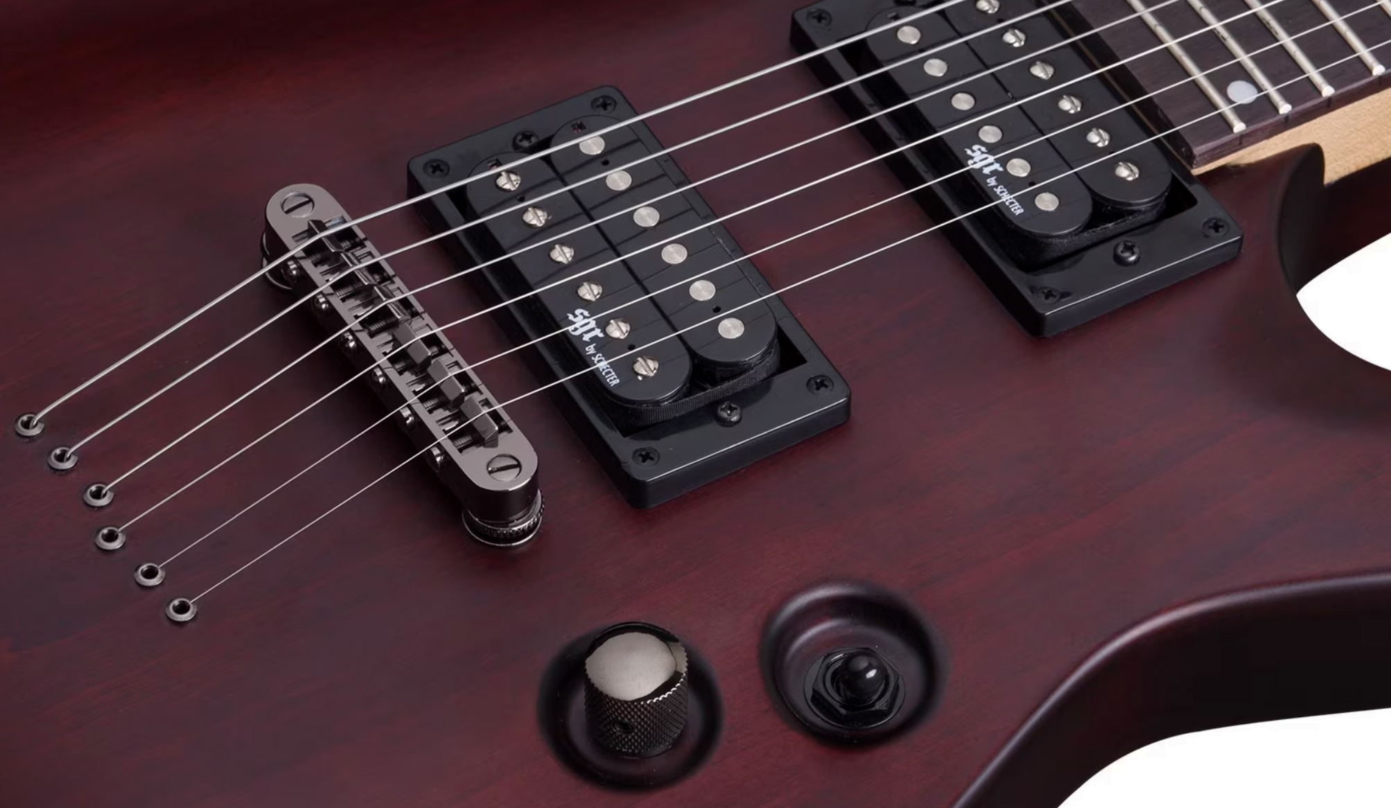 Sgr By Schecter C1 2h Ht Rw - Walnut Satin - Guitarra electrica metalica - Variation 2