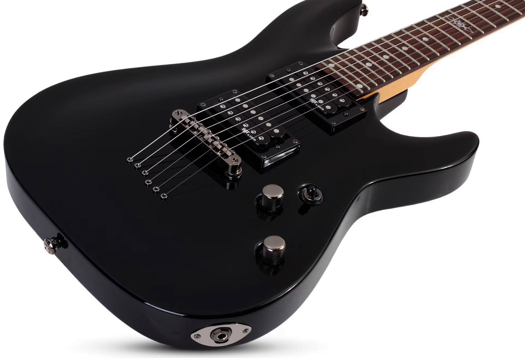 Sgr By Schecter C1 Lh Gaucher 2h Ht Rw - Gloss Black - Guitarra electrica metalica - Variation 1