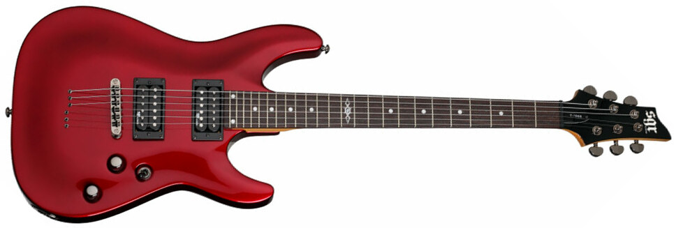 Sgr By Schecter C-1 2h Ht Rw - Metallic Red - Guitarra eléctrica con forma de str. - Main picture