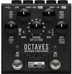 Pedal de armonización Shift line Octaves Poplyphonic Stereo Octaver