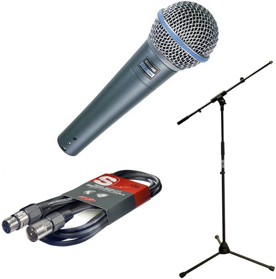 Shure Pack Beta58 + K&m 25400 + X-tone X1003 Xlr Male Xlr Femelle 6m - Pack de micrófonos con soporte - Main picture