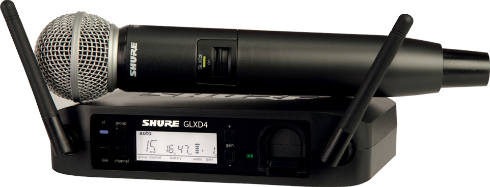 Shure Glxd24e Emetteur Main Sm58 Bande Z2 - Micrófono inalámbrico de mano - Main picture