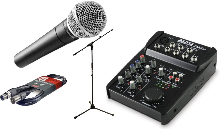 Shure Pack Sm58 + Zmx52 + Pied + CÂble - Pack de micrófonos con soporte - Main picture