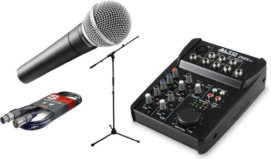 Pack de micrófonos con soporte Shure Pack SM58 + ZMX52 + Pied + Câble