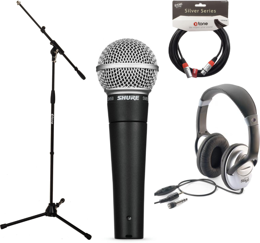 Shure Sm58 Lce Pack Chant - Pack de micrófonos con soporte - Main picture