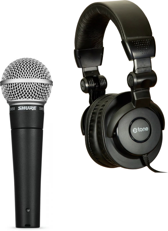 Shure Sm58-lce  +  Casque X-hp1 - Pack de micrófonos con soporte - Main picture