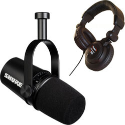 Pack de micrófonos con soporte Shure MV7-K + Pro 580 Offert