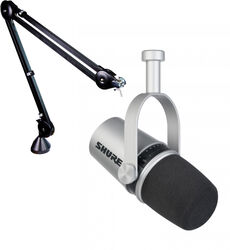 Pack de micrófonos con soporte Shure MV7-S + Rode PSA1