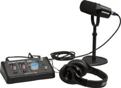 Pack de micrófonos con soporte Shure Pack MV7X-PACK2