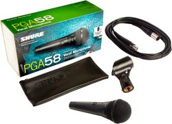 Micrófonos para voz Shure PGA58 XLR