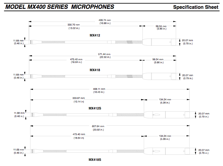 Shure Mx418 N Micro Col De Cygne - - Micrófonos de cuello cisne - Variation 1