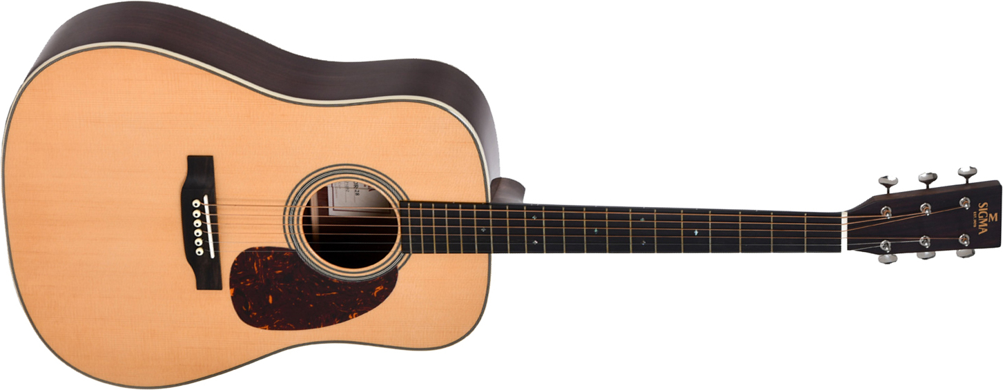 Sigma Sdr-28 Standard Dreadnought Epicea Palissandre Eb - Natural - Guitarra acústica & electro - Main picture