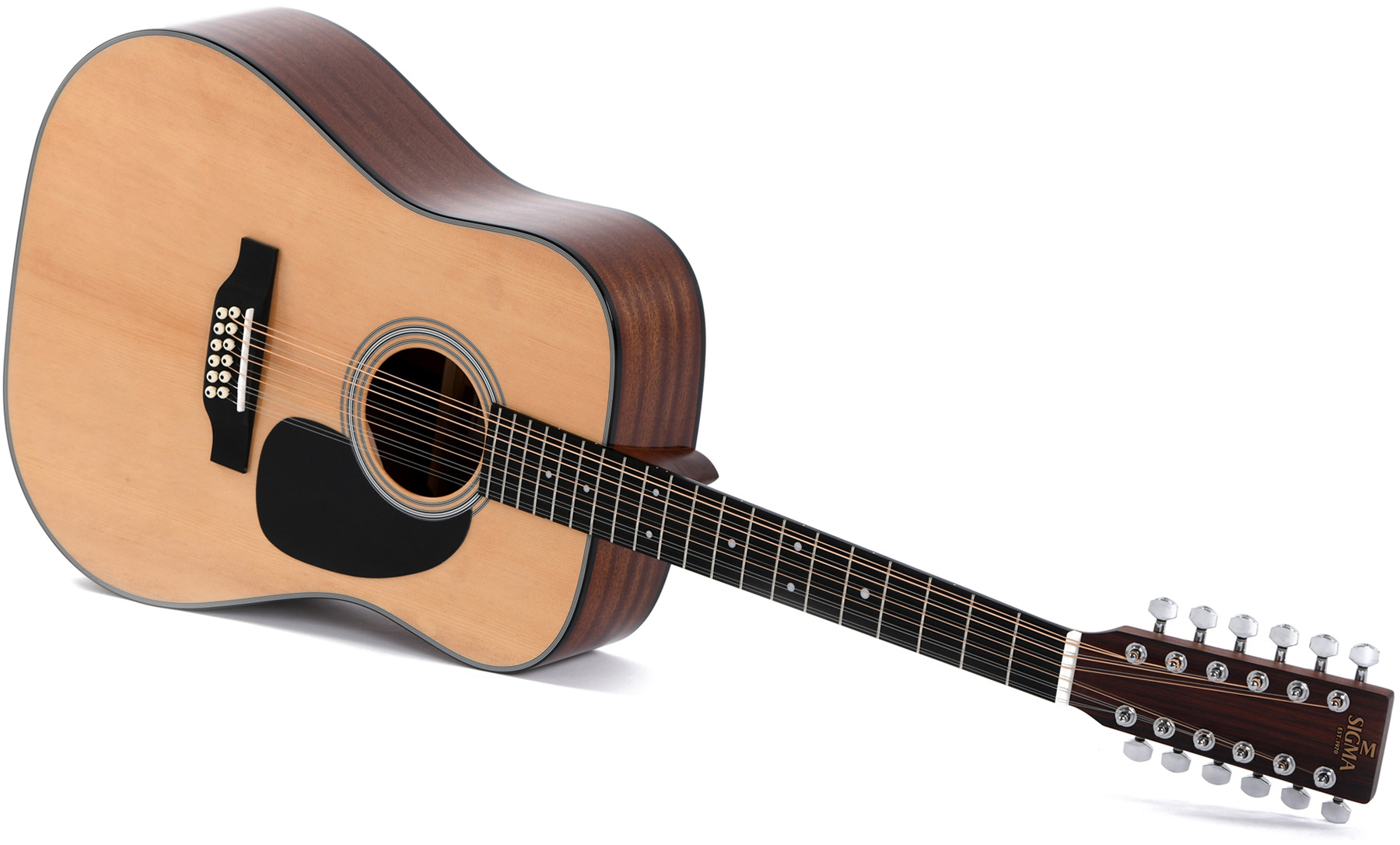 Sigma Dm12-1 12c Dreadnought Epicea Acajou Mic - Natural - Guitarra acústica & electro - Variation 2