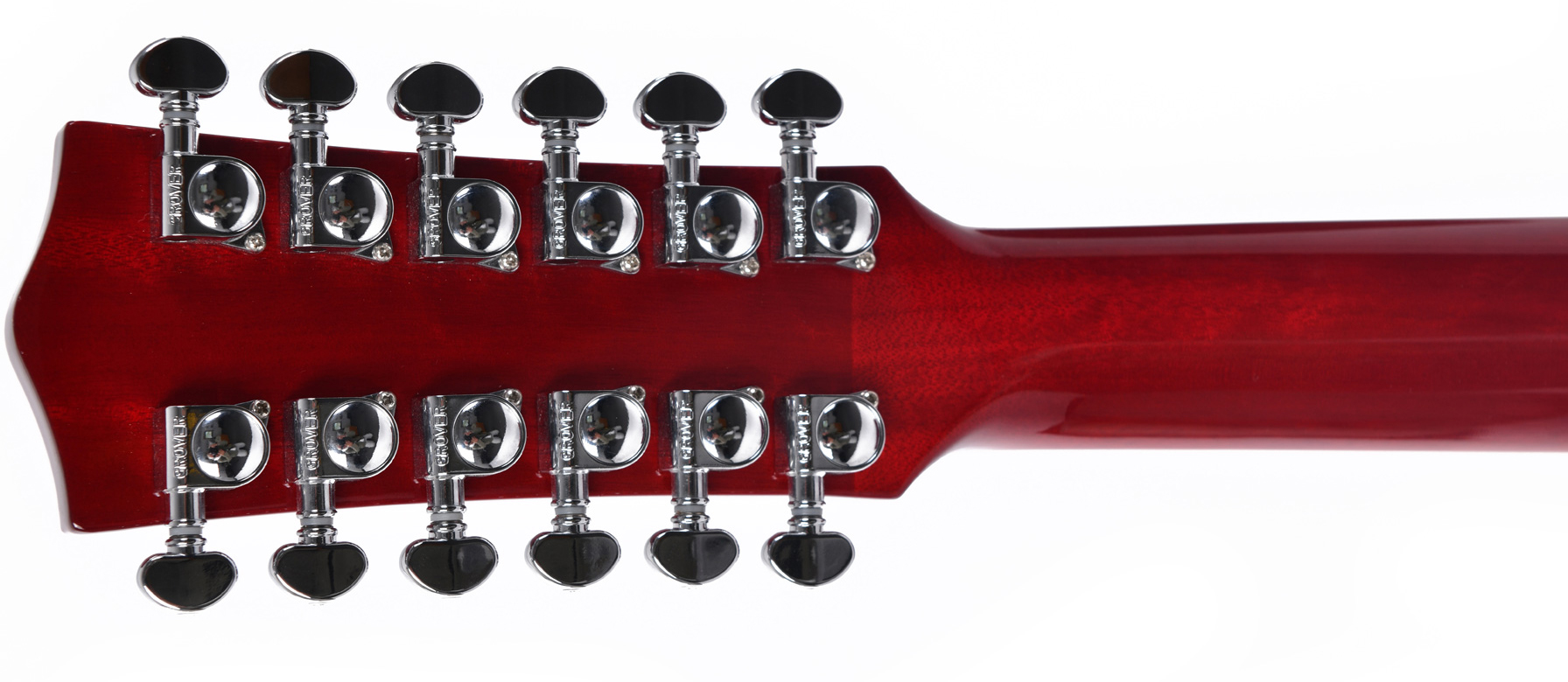 Sigma Dm12-sg5 12-string Dreadnought 12c Epicea Acajou Mic - Vintage Cherry Sunburst - Guitarra acústica & electro - Variation 3