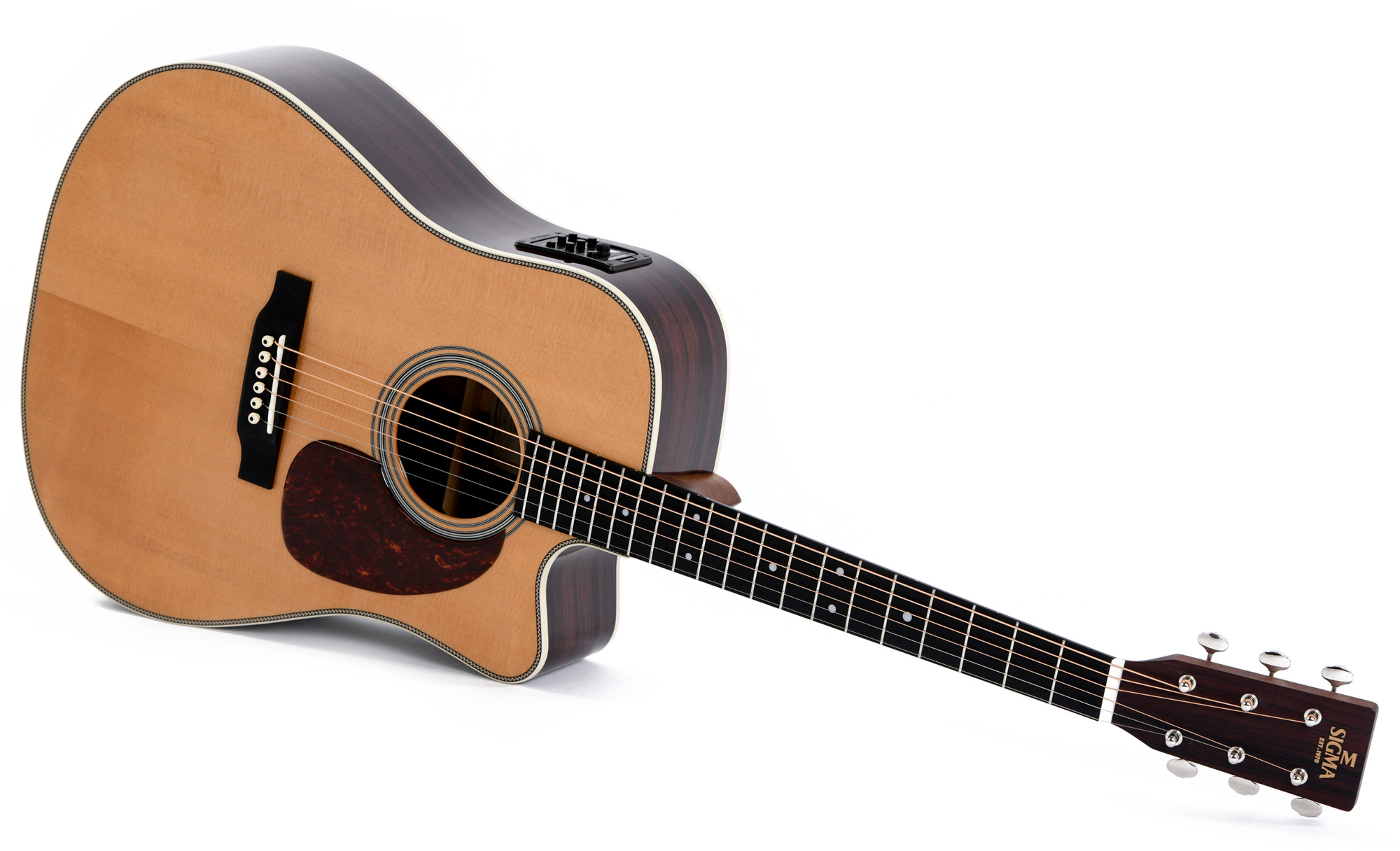 Sigma Dtc-28he Standard Dreadnought Cw Electro Epicea Eb - Natural - Guitarra electro acustica - Variation 2