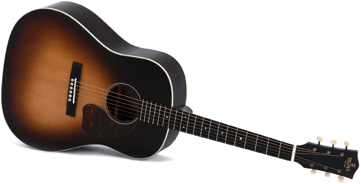 Sigma Jm-sg45 Dreadnought Epicea Acajou Mic - Sunburst - Guitarra acústica & electro - Variation 2