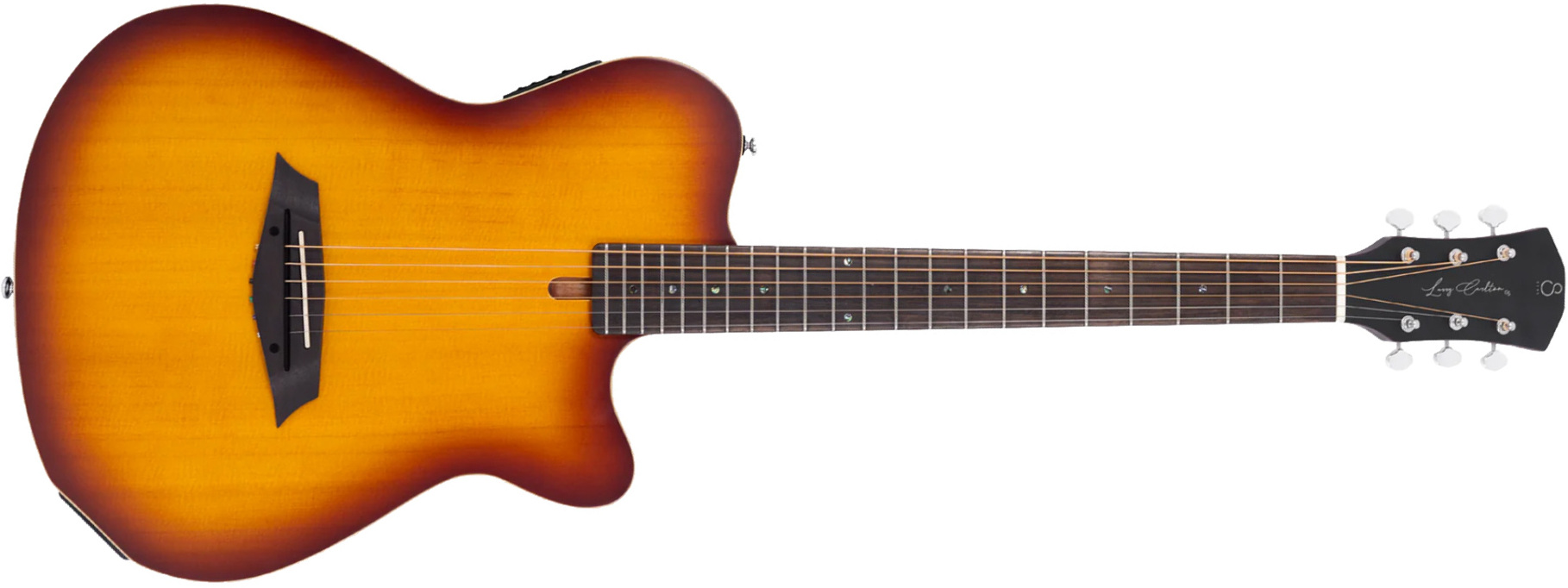 Sire Larry Carlton G5a Solid Acoustic Cw Signature Epicea Acajou Rw - Tobacco Sunburst Satin - Guitarra folk - Main picture