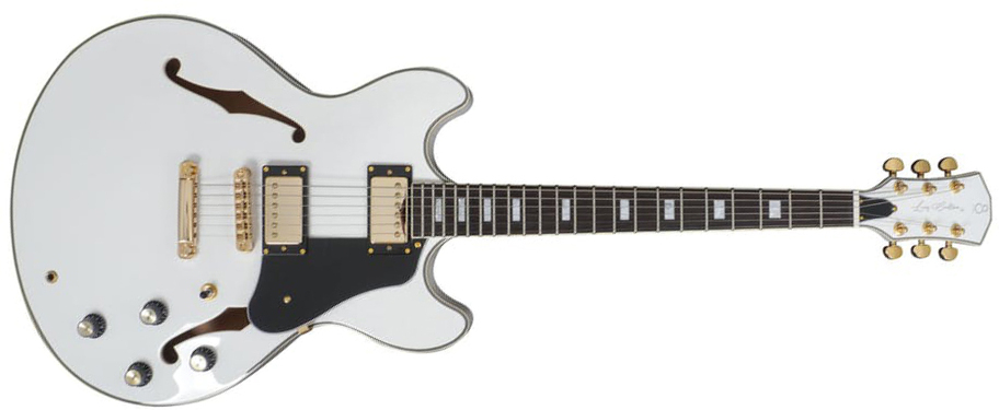 Sire Larry Carlton H7 Signature Ht Hh Eb - White - Guitarra eléctrica semi caja - Main picture