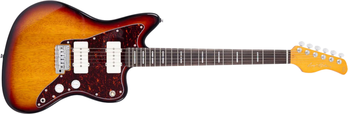 Sire Larry Carlton J3 2s Trem Rw - 3 Tone Sunburst - Guitarra electrica retro rock - Main picture