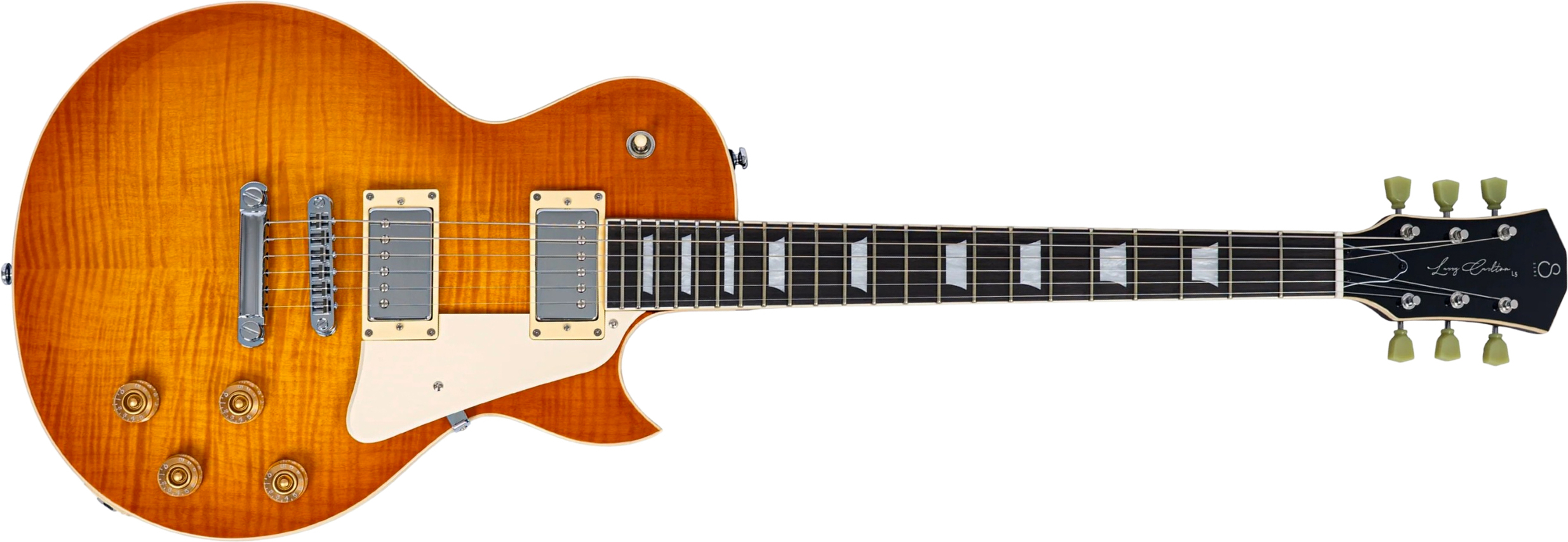 Sire Larry Carlton L5 2h Ht Rw - Amber Burst - Guitarra eléctrica de corte único. - Main picture