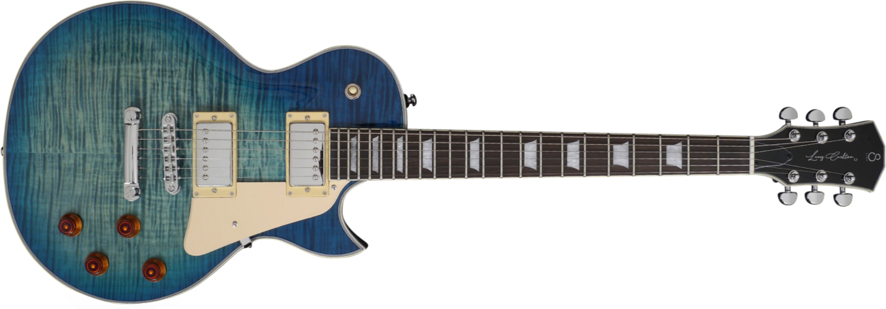 Sire Larry Carlton L7 Signature Ht Hh Eb - Trans Blue - Guitarra eléctrica de corte único. - Main picture