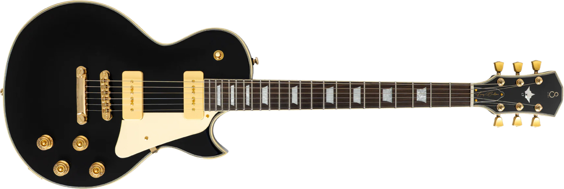 Sire Larry Carlton L7v New Gen 2s P90 Ht Eb - Black - Guitarra eléctrica de corte único. - Main picture