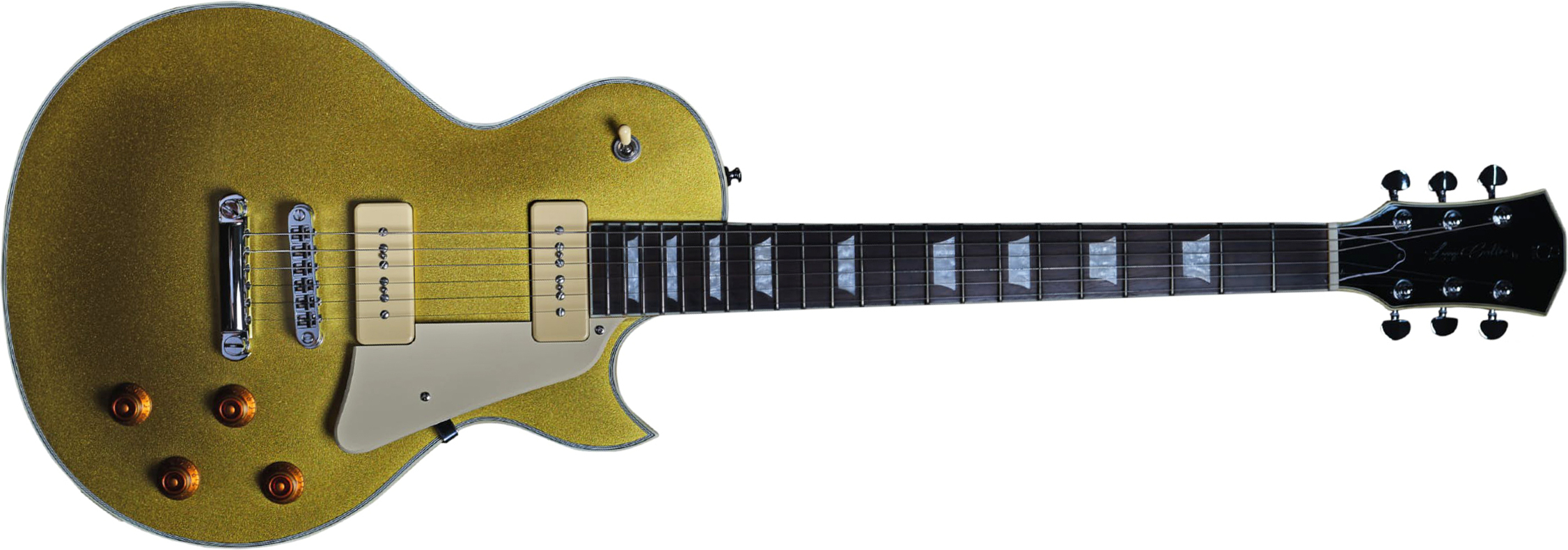 Sire Larry Carlton L7v Signature 2s P90 Ht Eb - Gold Top - Guitarra eléctrica de corte único. - Main picture