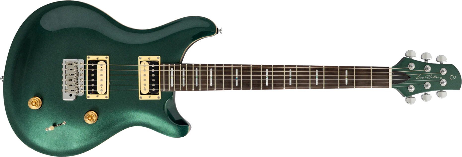Sire Larry Carlton Q7 2h Trem Eb - Metallic Green - Guitarra eléctrica de doble corte - Main picture