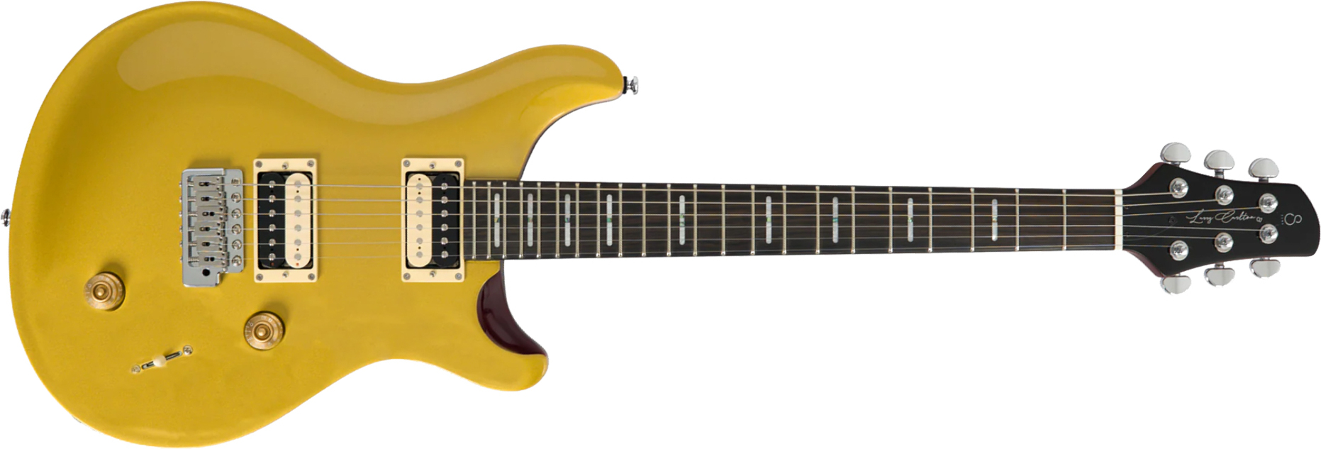Sire Larry Carlton Q7 2h Trem Eb - Metallic Gold - Guitarra eléctrica de doble corte - Main picture