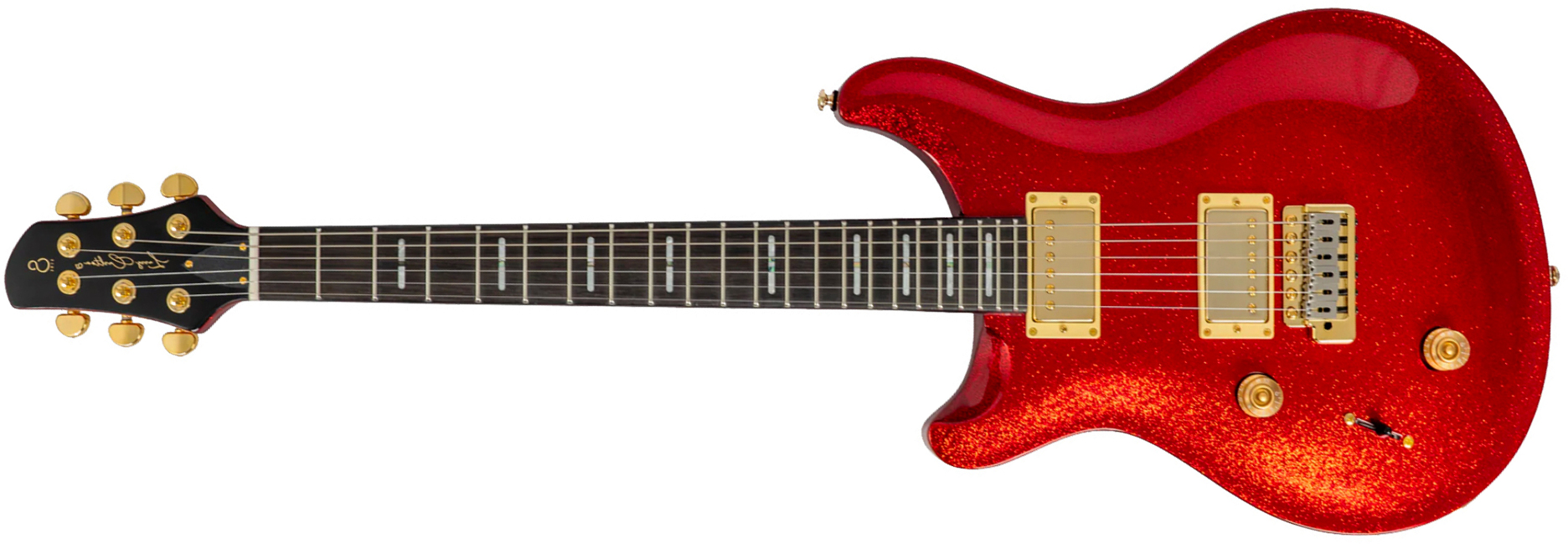 Sire Larry Carlton Q7 Lh Gaucher 2h Trem Eb - Red Sparkle - Guitarra eléctrica de doble corte - Main picture