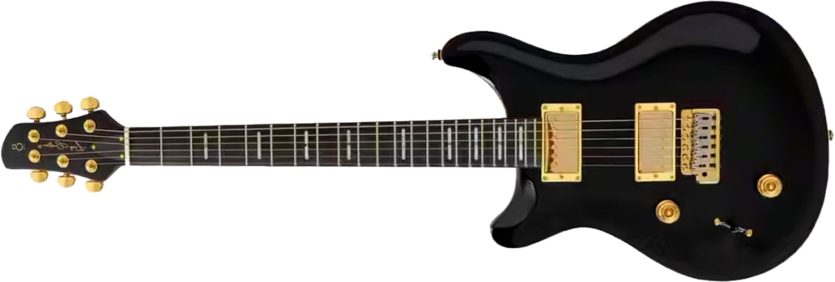 Sire Larry Carlton Q7 Lh Gaucher 2h Trem Eb - Black - Guitarra eléctrica de doble corte - Main picture