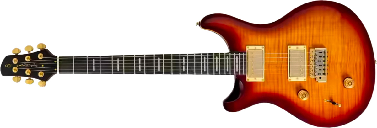 Sire Larry Carlton Q7 Lh Gaucher 2h Trem Eb - Tobacco Sunburst - Guitarra eléctrica de doble corte - Main picture