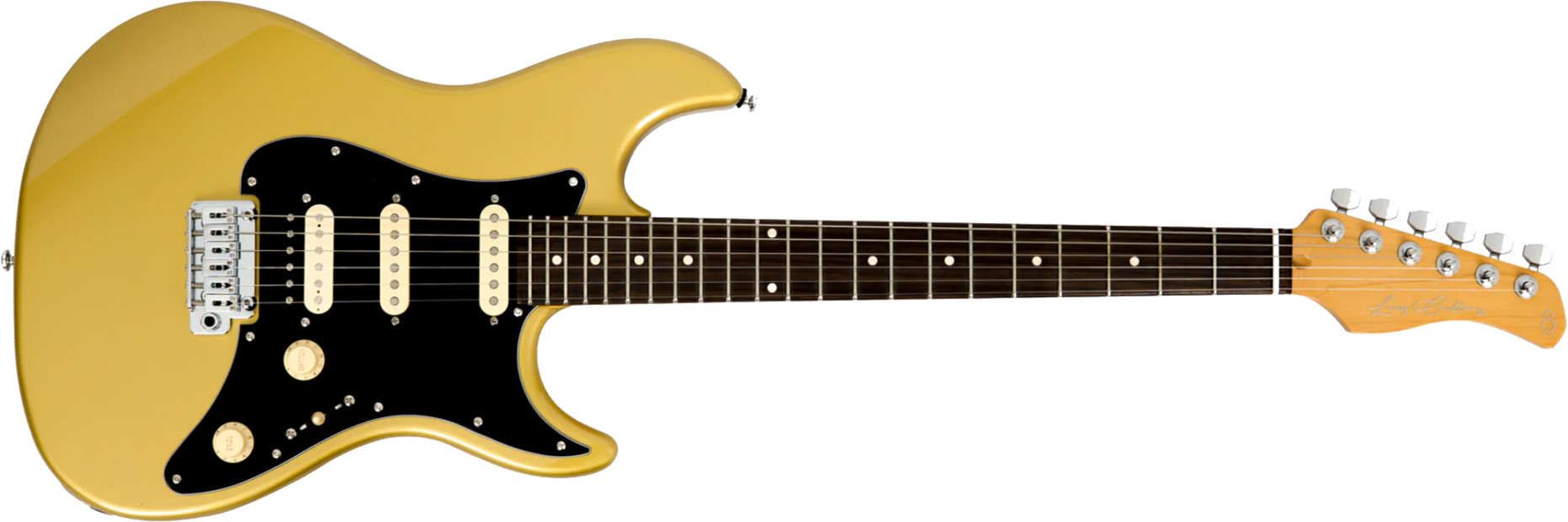 Sire Larry Carlton S3 Hss New Gen Trem Rw - Metallic Gold - Guitarra eléctrica con forma de str. - Main picture