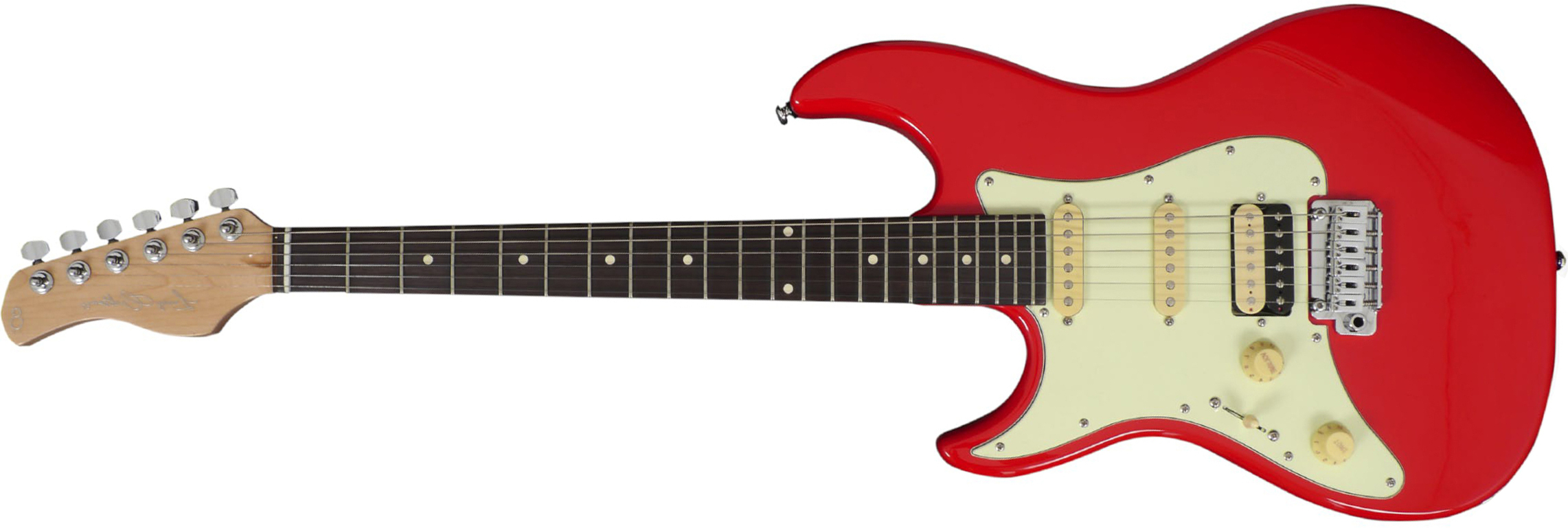 Sire Larry Carlton S3 Lh Signature Gaucher Hss Trem Rw - Dakota Red - Guitarra electrica para zurdos - Main picture
